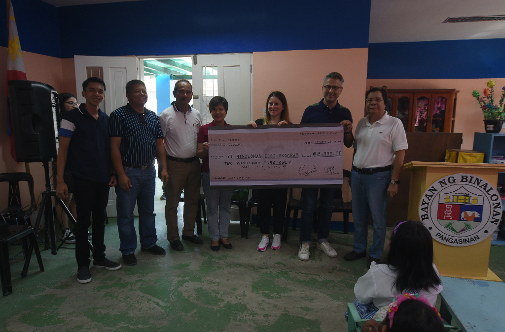 Binalonan Day Care Center receives grant from Belgian benefactors