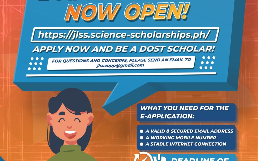 DOST SEI opens 2022 Junior Level Science Scholarship (JLSS) E-application